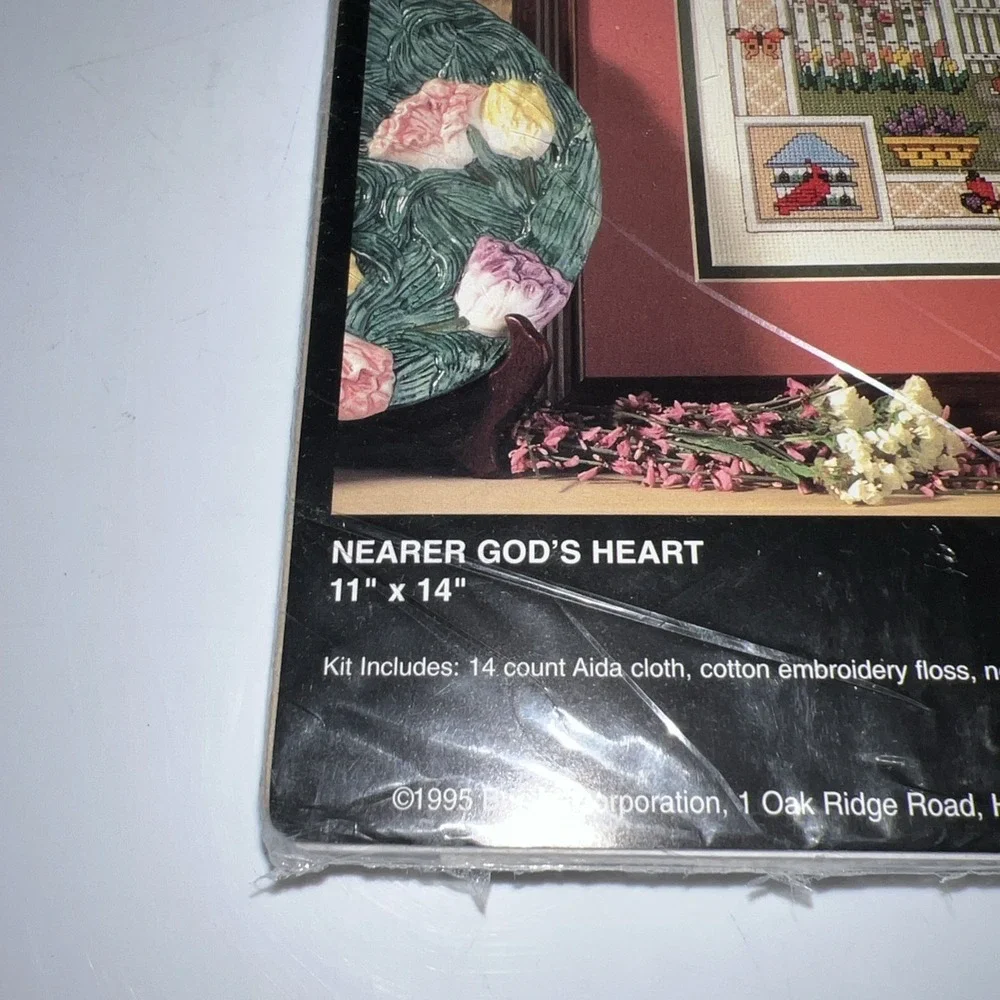 1995 Vintage Bucilla Counted Cross‎ Stitch Kit 41069 NEARER GOD'S HEART 11